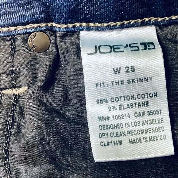 Joe’s Jeans Denim The Skinny Fit Arielle Dark Wash W25 - Picture 4 of 10